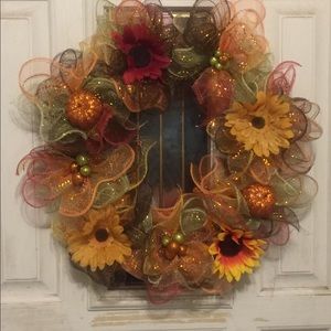 Handmade fall wreath